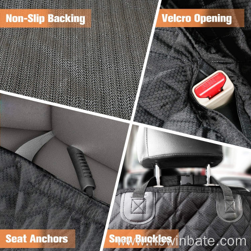 Dog Car Back Seat Cover With Mesh Window